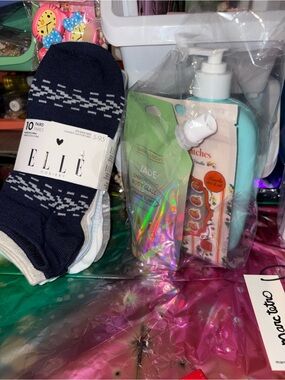 ELLE Navy Patterned Socks - Pack of 10 Pairs